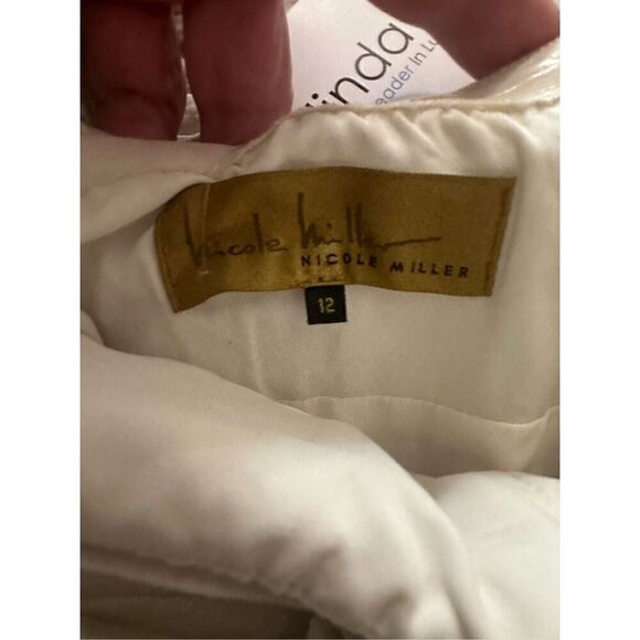 Nicole Miller Women's Ivory White Nicol Bodycon Mini Dress Size 12 NWT - Picture 8 of 8